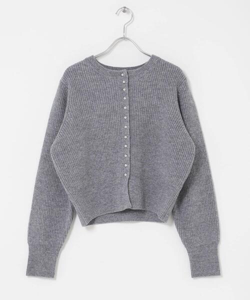 URBAN RESEARCH ROSSO WOMEN（アーバンリサーチ　ロッソ）の「ボタンデザインニットプルオーバー（カーディガン/ボレロ・レディース・グレー/ホワイト/ピンク・FREE）」の19枚目の写真