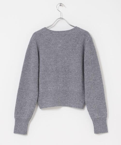 URBAN RESEARCH ROSSO WOMEN（アーバンリサーチ　ロッソ）の「ボタンデザインニットプルオーバー（カーディガン/ボレロ・レディース・グレー/ホワイト/ピンク・FREE）」の22枚目の写真