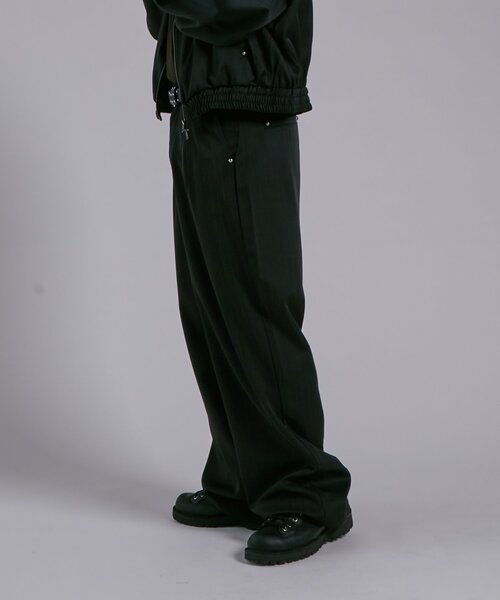 WHO'S WHO gallery（フーズフーギャラリー）の「ヘヴィトロピカルセットアップスラックス（スラックス・メンズ・ブラック/チャコールグレー・FREE）」の5枚目の写真