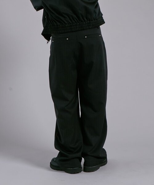 WHO'S WHO gallery（フーズフーギャラリー）の「ヘヴィトロピカルセットアップスラックス（スラックス・メンズ・ブラック/チャコールグレー・FREE）」の6枚目の写真