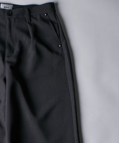 WHO'S WHO gallery（フーズフーギャラリー）の「ヘヴィトロピカルセットアップスラックス（スラックス・メンズ・ブラック/チャコールグレー・FREE）」の8枚目の写真