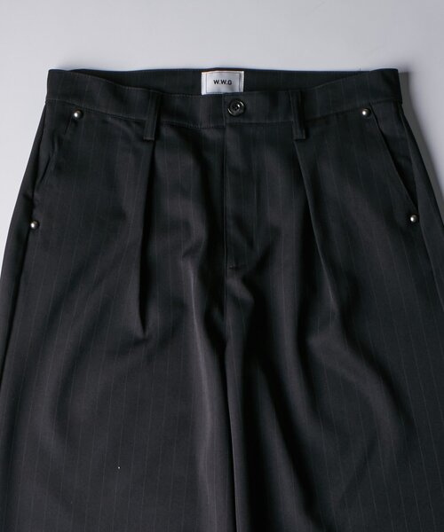 WHO'S WHO gallery（フーズフーギャラリー）の「ヘヴィトロピカルセットアップスラックス（スラックス・メンズ・ブラック/チャコールグレー・FREE）」の11枚目の写真