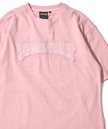 THRASHER（スラッシャー）の「【THRASHER   スラッシャー】ピグメント ダメージアップリケ クルーネックTシャツ（Tシャツ/カットソー）」