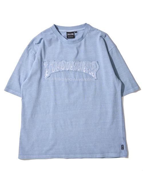 THRASHER(スラッシャー)の「【THRASHER / スラッシャー】ピグメント ダメージアップリケ クルーネックTシャツ(Tシャツ/カットソー・メンズ・グレー系1/サックスブルー/グレー系2/ピンク/ブラウン/グレー・LARGE/MEDIUM/X-LARGE)」の12枚目の写真