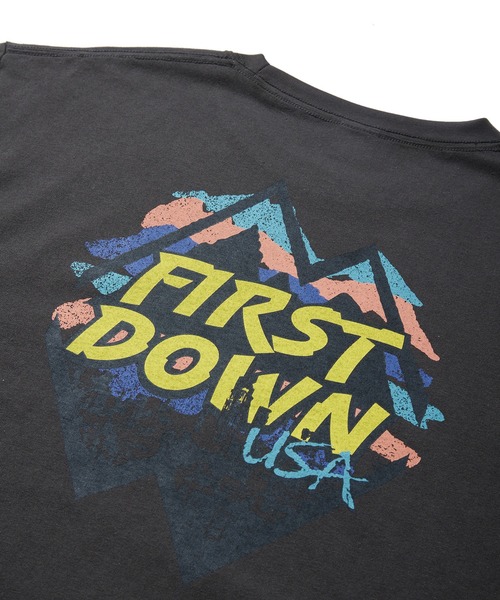 FIRST DOWN(ファーストダウン)の「グラフィック ロングスリーブ ティー(Tシャツ/カットソー・メンズ・ホワイト/チャコールグレー・L/M/XL)」の6枚目の写真