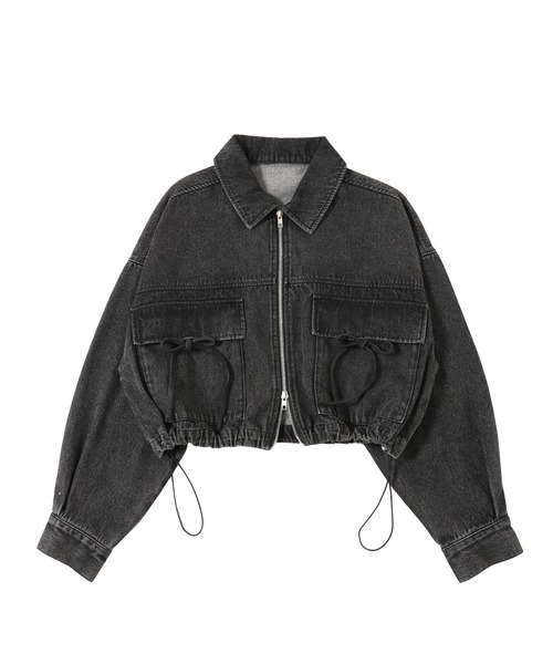 PHILLY（フィリー）の「リボンポケットジャケット（ブルゾン・レディース・ピンク/ブラック・FREE）」の13枚目の写真