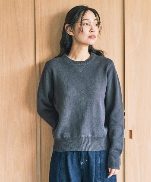 and myera（アンド マイラ）の「ａｎｄ　ｍｙｅｒａ　セータートレーナー（ニット/セーター・レディース・チャコール/ブラウン/アイボリー・S/M/L/LL）」の2枚目の写真