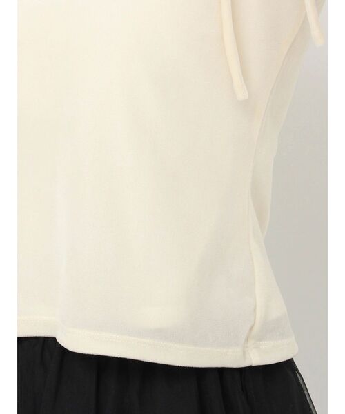 dazzlin（ダズリン）の「シアーベロアオフショルトップス（Tシャツ/カットソー・レディース・アイボリー/ブラック・FREE）」の19枚目の写真