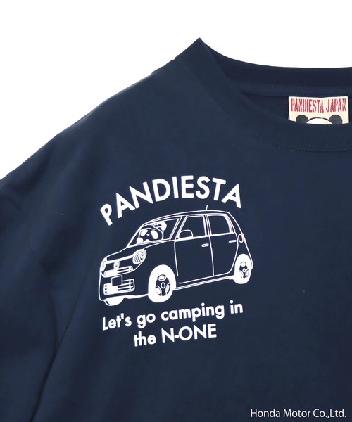 PANDIESTA(パンディエスタ)の「Honda×Pandiesta TRANSALP N-ONE GO TO CAMPロンT(M2)(Tシャツ/カットソー・メンズ・ブラック/ホワイト/ネイビー・L/M/XXL/XL)」の4枚目の写真