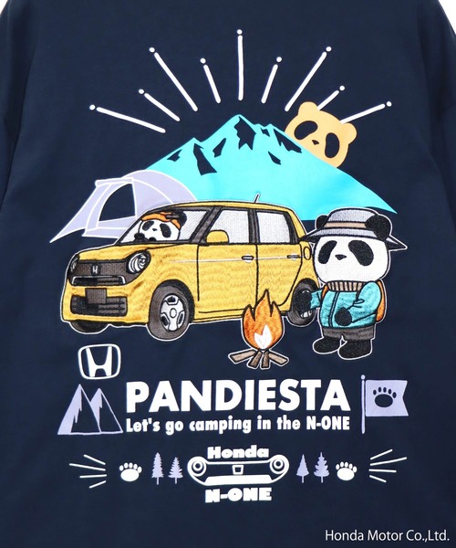 PANDIESTA(パンディエスタ)の「Honda×Pandiesta TRANSALP N-ONE GO TO CAMPロンT(M2)(Tシャツ/カットソー・メンズ・ブラック/ホワイト/ネイビー・L/M/XXL/XL)」の18枚目の写真