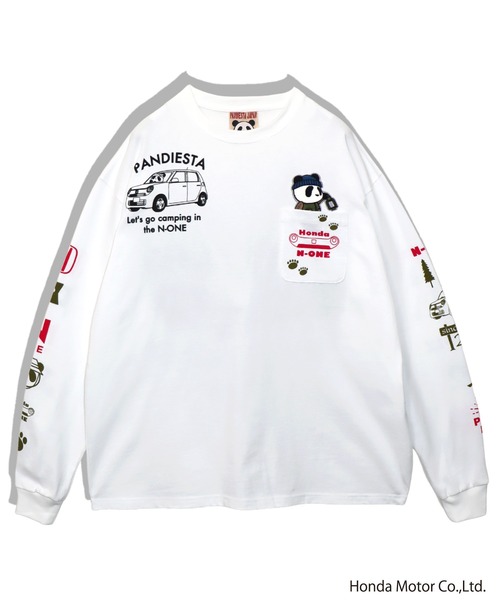 PANDIESTA(パンディエスタ)の「Honda×Pandiesta TRANSALP N-ONE GO TO CAMPロンT(M2)(Tシャツ/カットソー・メンズ・ブラック/ホワイト/ネイビー・L/M/XXL/XL)」の17枚目の写真