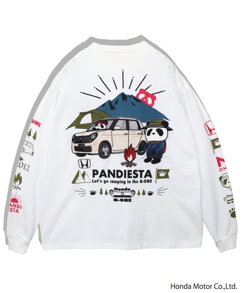 PANDIESTA(パンディエスタ)の「Honda×Pandiesta TRANSALP N-ONE GO TO CAMPロンT(M2)(Tシャツ/カットソー・メンズ・ブラック/ホワイト/ネイビー・L/M/XXL/XL)」の13枚目の写真