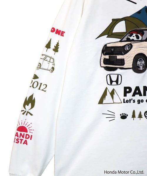 PANDIESTA(パンディエスタ)の「Honda×Pandiesta TRANSALP N-ONE GO TO CAMPロンT(M2)(Tシャツ/カットソー・メンズ・ブラック/ホワイト/ネイビー・L/M/XXL/XL)」の12枚目の写真