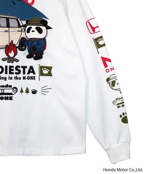PANDIESTA(パンディエスタ)の「Honda×Pandiesta TRANSALP N-ONE GO TO CAMPロンT(M2)(Tシャツ/カットソー・メンズ・ブラック/ホワイト/ネイビー・L/M/XXL/XL)」の11枚目の写真
