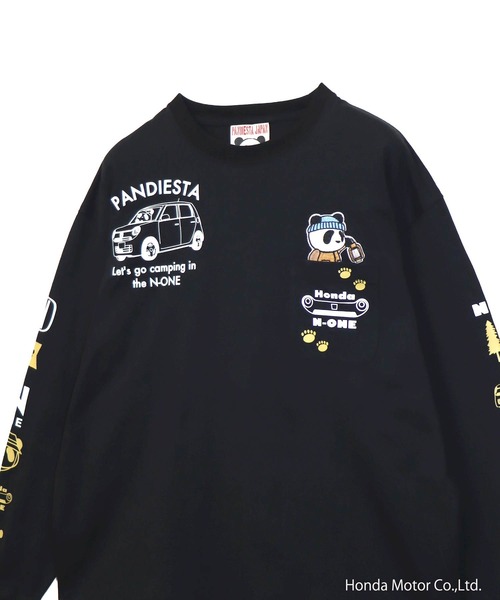 PANDIESTA(パンディエスタ)の「Honda×Pandiesta TRANSALP N-ONE GO TO CAMPロンT(M2)(Tシャツ/カットソー・メンズ・ブラック/ホワイト/ネイビー・L/M/XXL/XL)」の8枚目の写真