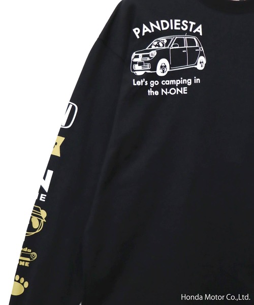 PANDIESTA(パンディエスタ)の「Honda×Pandiesta TRANSALP N-ONE GO TO CAMPロンT(M2)(Tシャツ/カットソー・メンズ・ブラック/ホワイト/ネイビー・L/M/XXL/XL)」の6枚目の写真