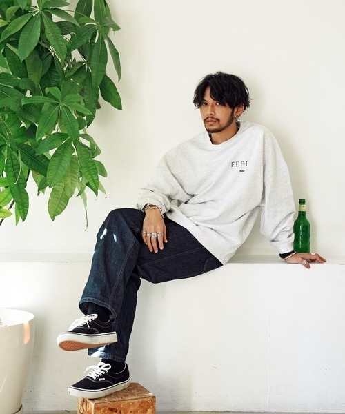 Leyline(レイライン)の「【Leyline】Feeld sweat(スウェット・メンズ・アッシュ/グリーン・M/XL)」の4枚目の写真