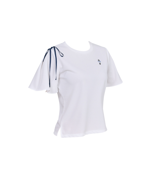 J.JANE(ジェイジェーン)の「グラデーションプリントリボン半袖Tシャツ(ホワイト)(Tシャツ/カットソー・レディース・その他・S/M/XS)」の3枚目の写真
