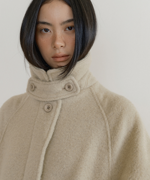 LUCIR ZU(ルシールズ)の「Alpaca Wool Half Coat (beige)(チェスターコート・レディース・その他・FREE)」の4枚目の写真