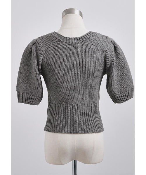 LUDICRUM(ルーディクルム)の「Low gauge knit ensemble(アンサンブル・レディース・オフホワイト/チャコールグレー/レッド・FREE)」の18枚目の写真
