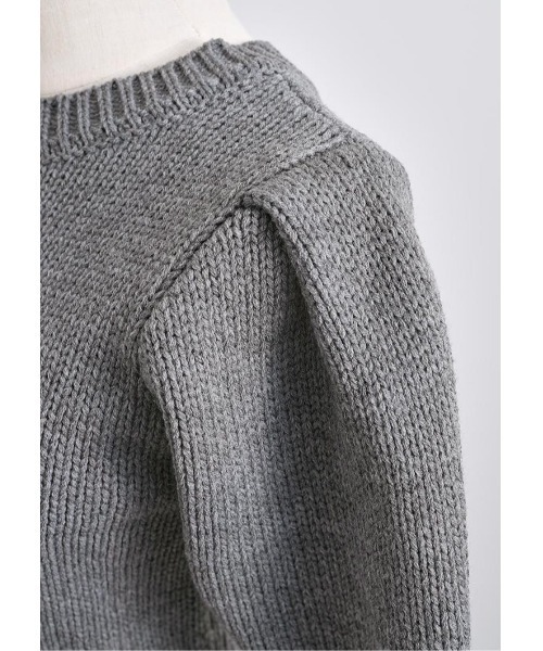 LUDICRUM(ルーディクルム)の「Low gauge knit ensemble(アンサンブル・レディース・オフホワイト/チャコールグレー/レッド・FREE)」の19枚目の写真