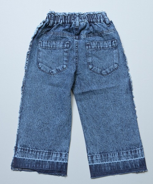 MARKEY'S（マーキーズ）の「デニムサイドフリルバギーパンツ（デニムパンツ・キッズ・ネイビー/ライトブルー・90/100/110/120/130/140/150）」の16枚目の写真