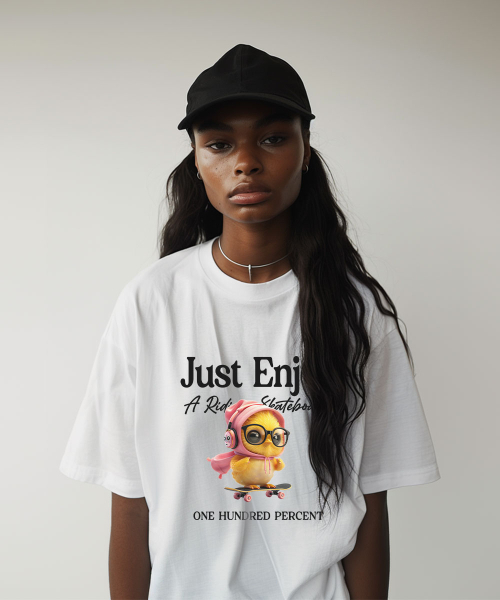 ONEHUNDREDPERCENT FOR WOMAN(ワンハンドレッドパーセントフォーウーマン)の「OHP x HARMONIA チキンセミオーバー半袖Tシャツ(Tシャツ/カットソー・レディース・その他・S/M/L/2XL/XL)」の2枚目の写真