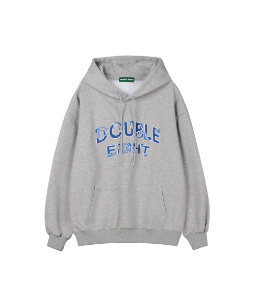 DOUBLE EIGHT（ダブルエイト）の「ウェーブ刺繍フードパーカー（グレー）（パーカー・メンズ・グレー・FREE）」の3枚目の写真