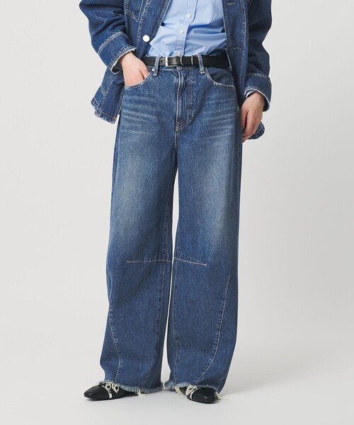 NEEDBY heritage(ニードバイヘリテージ)の「【別注】<NEEDBY heritage>カーブデニムパンツ(デニムパンツ・レディース・ブラック/コバルトブルー・23/25/24)」の3枚目の写真