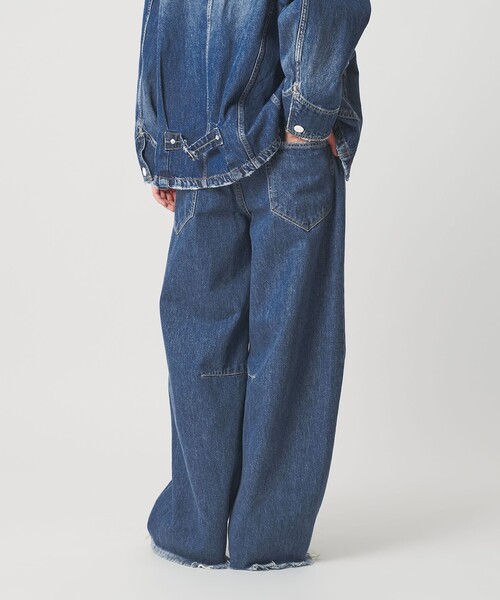 NEEDBY heritage(ニードバイヘリテージ)の「【別注】<NEEDBY heritage>カーブデニムパンツ(デニムパンツ・レディース・ブラック/コバルトブルー・23/25/24)」の4枚目の写真