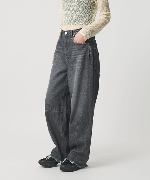 NEEDBY heritage(ニードバイヘリテージ)の「【別注】<NEEDBY heritage>カーブデニムパンツ(デニムパンツ・レディース・ブラック/コバルトブルー・23/25/24)」の7枚目の写真