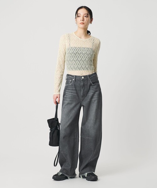 NEEDBY heritage(ニードバイヘリテージ)の「【別注】<NEEDBY heritage>カーブデニムパンツ(デニムパンツ・レディース・ブラック/コバルトブルー・23/25/24)」の8枚目の写真