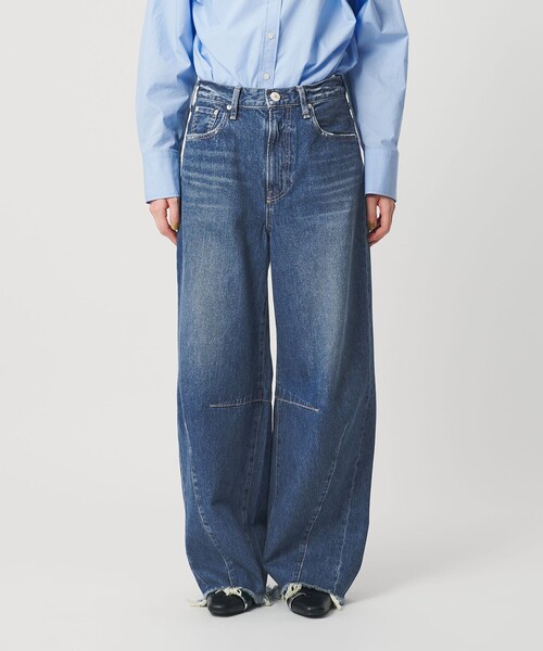 NEEDBY heritage(ニードバイヘリテージ)の「【別注】<NEEDBY heritage>カーブデニムパンツ(デニムパンツ・レディース・ブラック/コバルトブルー・23/25/24)」の9枚目の写真