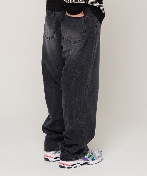 CARGOBROS(カーゴブロス)の「セミワイドデニムパンツ(黒青)(デニムパンツ・メンズ・その他・S/M/L)」の4枚目の写真