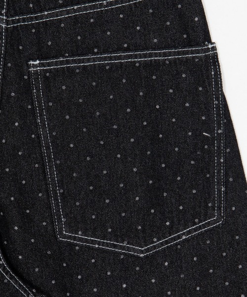 Figments（フィグメンツ）の「ドットカーブデニム（デニムパンツ・レディース・ブラック・MEDIUM/SMALL）」の10枚目の写真
