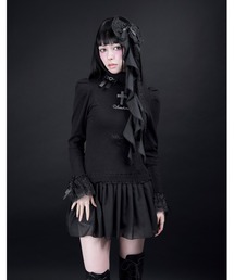 AVENCHUMU ワンピース Lace trimming hoodie sleeveless long one piece – AVENCHUMU