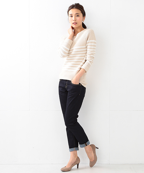 BEAMS LIGHTS Women's(ビームスライツ ウィメンズ)の「BEAMS LIGHTS / ボートネックラグラン プルオーバー(ニット/セーター・レディース・オフホワイト/グレー/ベージュ・ONE SIZE)」の13枚目の写真