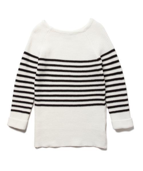 BEAMS LIGHTS Women's(ビームスライツ ウィメンズ)の「BEAMS LIGHTS / ボートネックラグラン プルオーバー(ニット/セーター・レディース・オフホワイト/グレー/ベージュ・ONE SIZE)」の4枚目の写真
