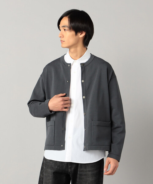 COMME CA MEN(コムサメン)の「クルーニット カーディガン(カーディガン/ボレロ・メンズ・ブラック/チャコールグレー/ブルー/ライトグレー・M/L)」の1枚目の写真