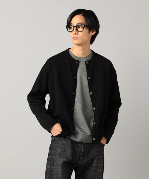 COMME CA MEN(コムサメン)の「クルーニット カーディガン(カーディガン/ボレロ・メンズ・ブラック/チャコールグレー/ブルー/ライトグレー・M/L)」の2枚目の写真