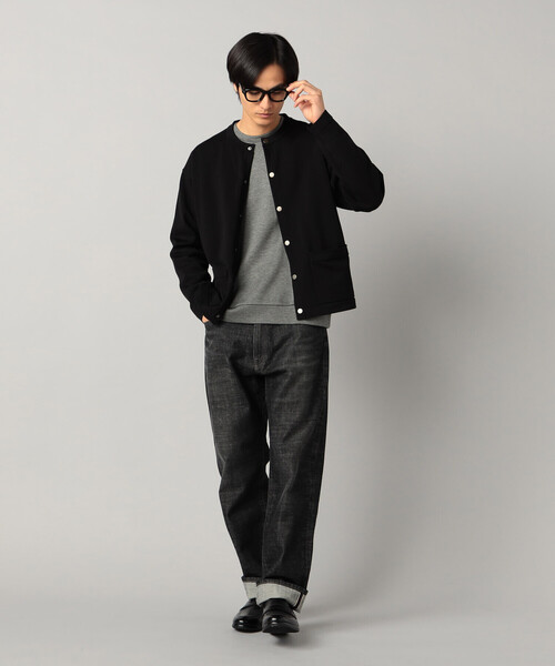 COMME CA MEN(コムサメン)の「クルーニット カーディガン(カーディガン/ボレロ・メンズ・ブラック/チャコールグレー/ブルー/ライトグレー・M/L)」の9枚目の写真