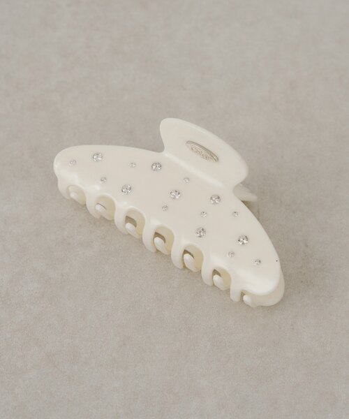 Chico（チコ）の「ランダムビジュー付きヘアクリップ（イヤリング・レディース・アイボリー/ブラック・FREE）」の7枚目の写真