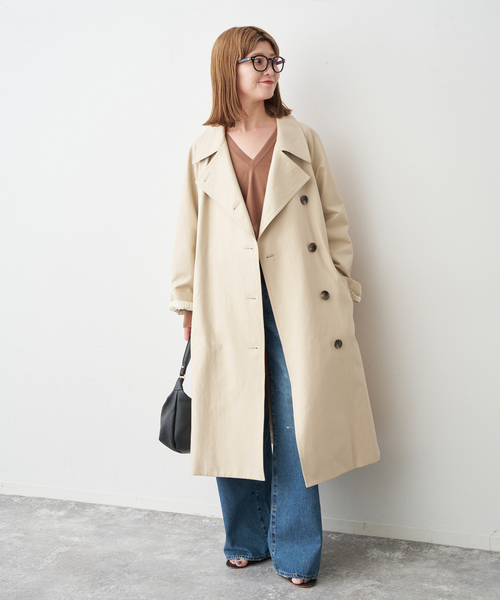 Spick & Span（スピックアンドスパン）の「ソフトコットンスプリングトレンチコート（トレンチコート・レディース・ベージュ・38/36）」の7枚目の写真