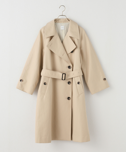 Spick & Span（スピックアンドスパン）の「ソフトコットンスプリングトレンチコート（トレンチコート・レディース・ベージュ・38/36）」の8枚目の写真