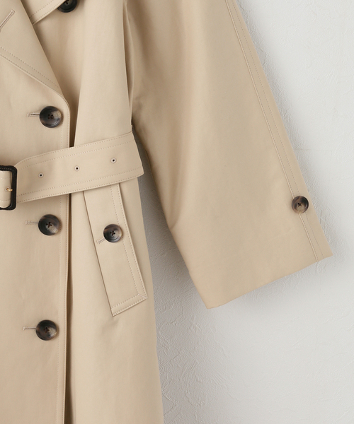 Spick & Span（スピックアンドスパン）の「ソフトコットンスプリングトレンチコート（トレンチコート・レディース・ベージュ・38/36）」の10枚目の写真