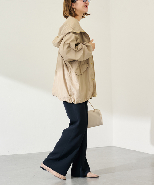 FRAMeWORK(フレームワーク)の「FROSTLINE/フロストライン 別注マウンテンパーカー(マウンテンパーカー・レディース・ベージュ/ブラウン・FREE)」の6枚目の写真