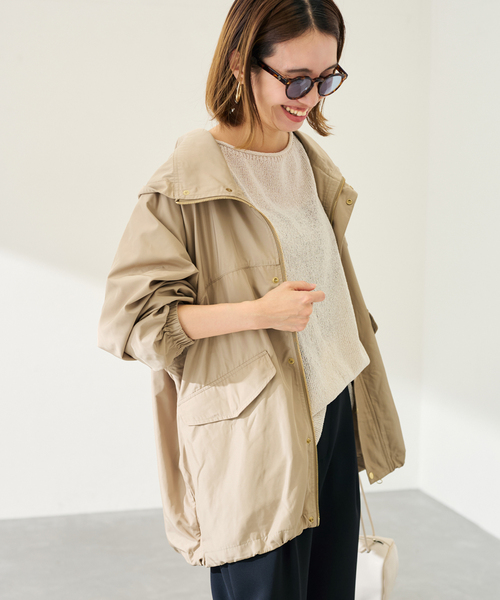 FRAMeWORK(フレームワーク)の「FROSTLINE/フロストライン 別注マウンテンパーカー(マウンテンパーカー・レディース・ベージュ/ブラウン・FREE)」の9枚目の写真