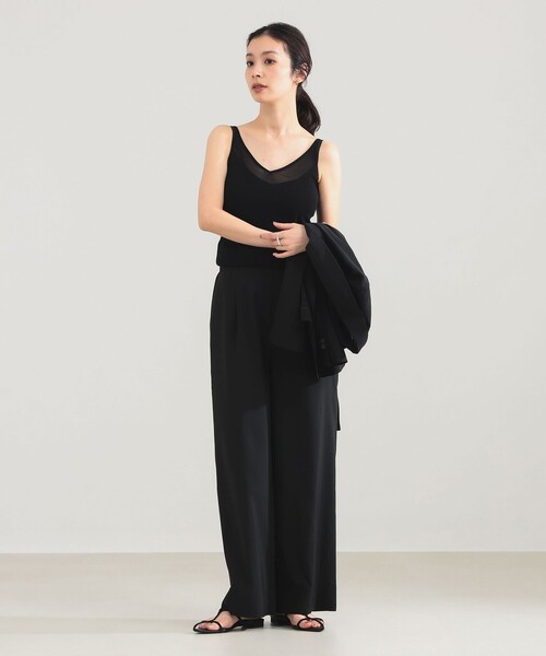 Demi-Luxe BEAMS（デミルクス ビームス）の「AK+1 / レイヤード ブラトップ（タンクトップ・レディース・ブラック/カーキ・ONE SIZE）」の5枚目の写真