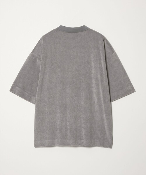 CITEN(シテン)の「<CITEN>マイクロパイルポロシャツ(ポロシャツ・メンズ・ブラック/オフホワイト/グレー・L/M/S)」の4枚目の写真