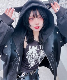 REFLEM（レフレム）の「『REFLEM/レフレム』猫耳セパレートスリーブZIPフーディー/ジップパーカー（パーカー）」